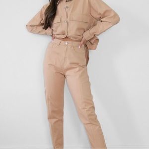 Denim Cargo Jeans Set and Shaket jacket